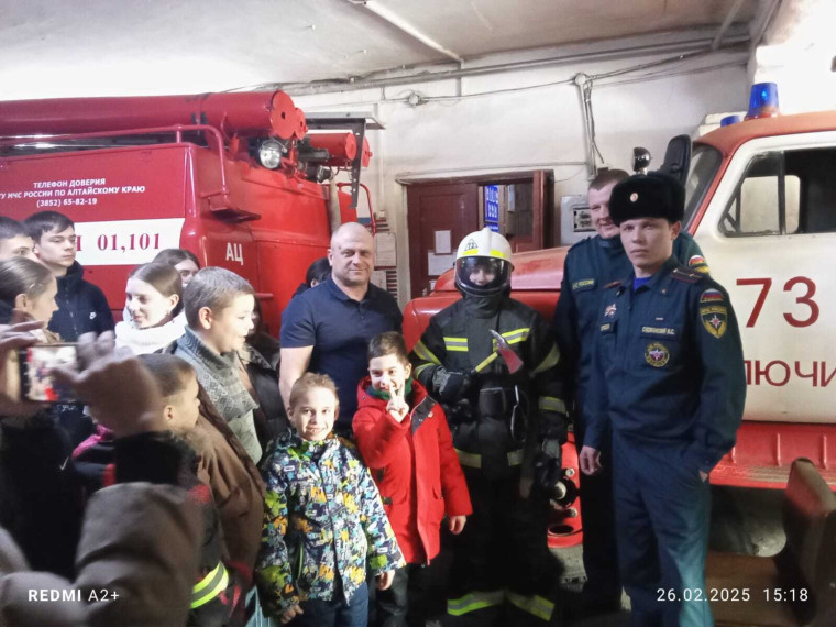 УВЛЕКАТЕЛЬНАЯ ЭКСКУРСИЯ В ПОЖАРНУЮ ЧАСТЬ.